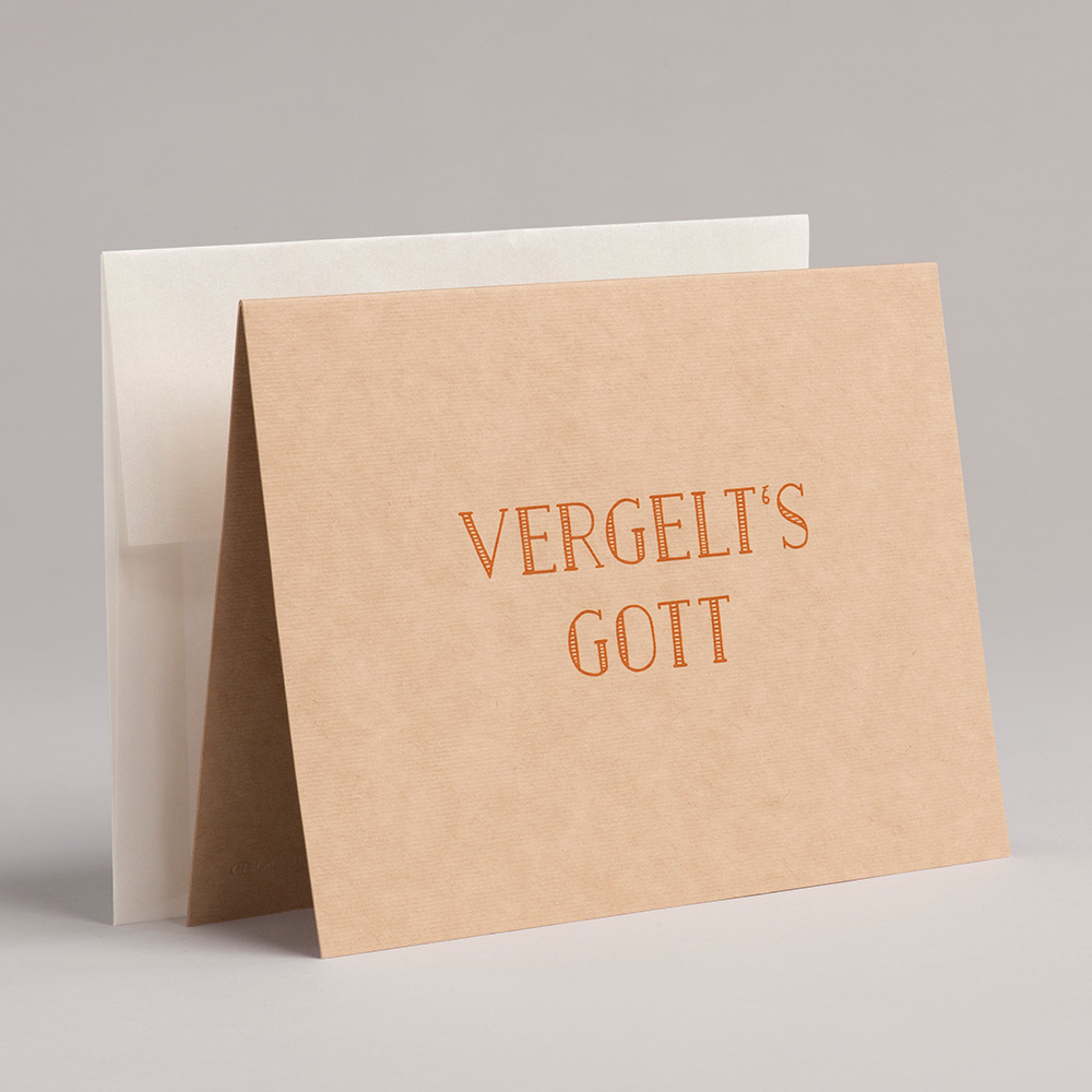 Greeting card Bavaria - Vergelt's Gott