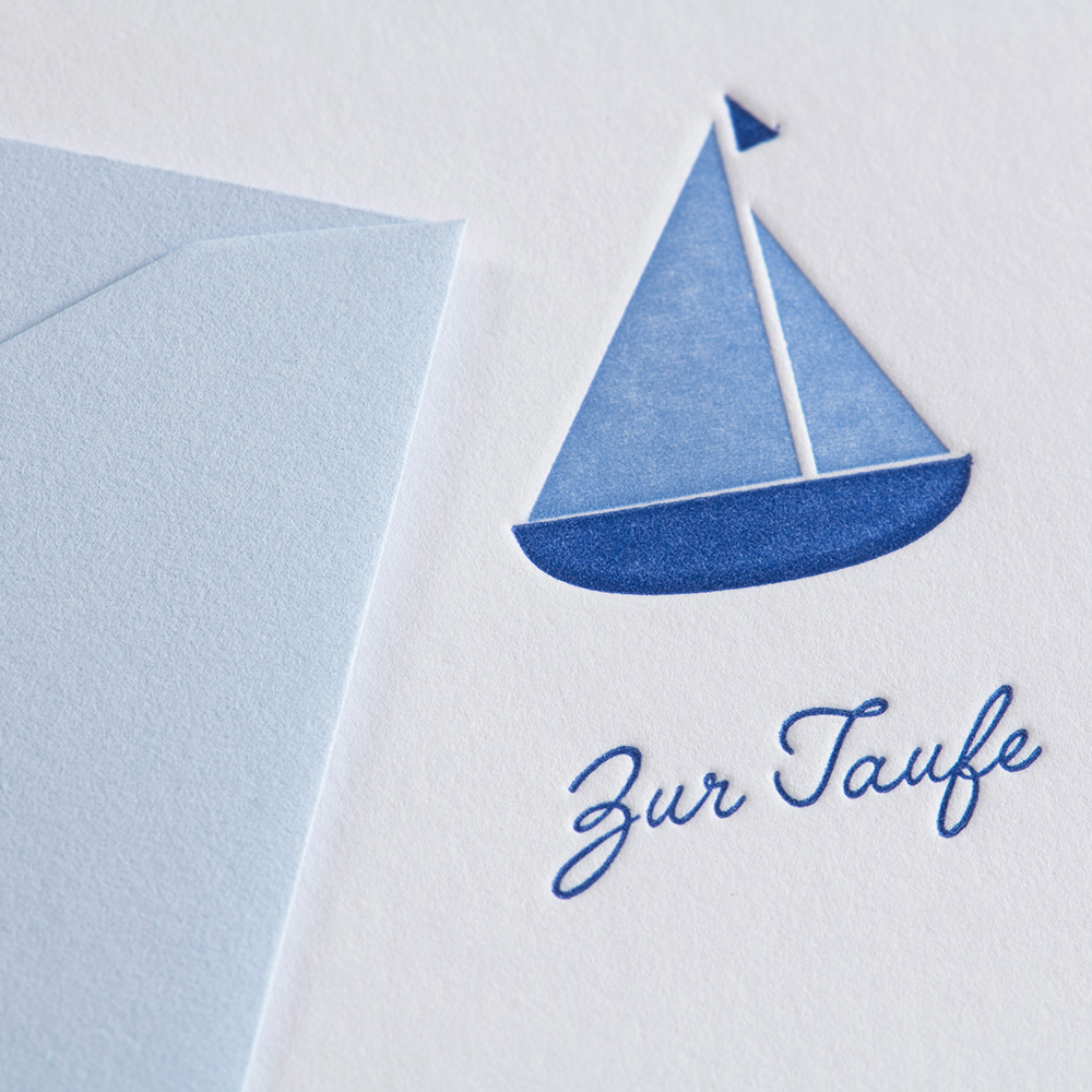 Greeting card Occasions - Zur Taufe - blau