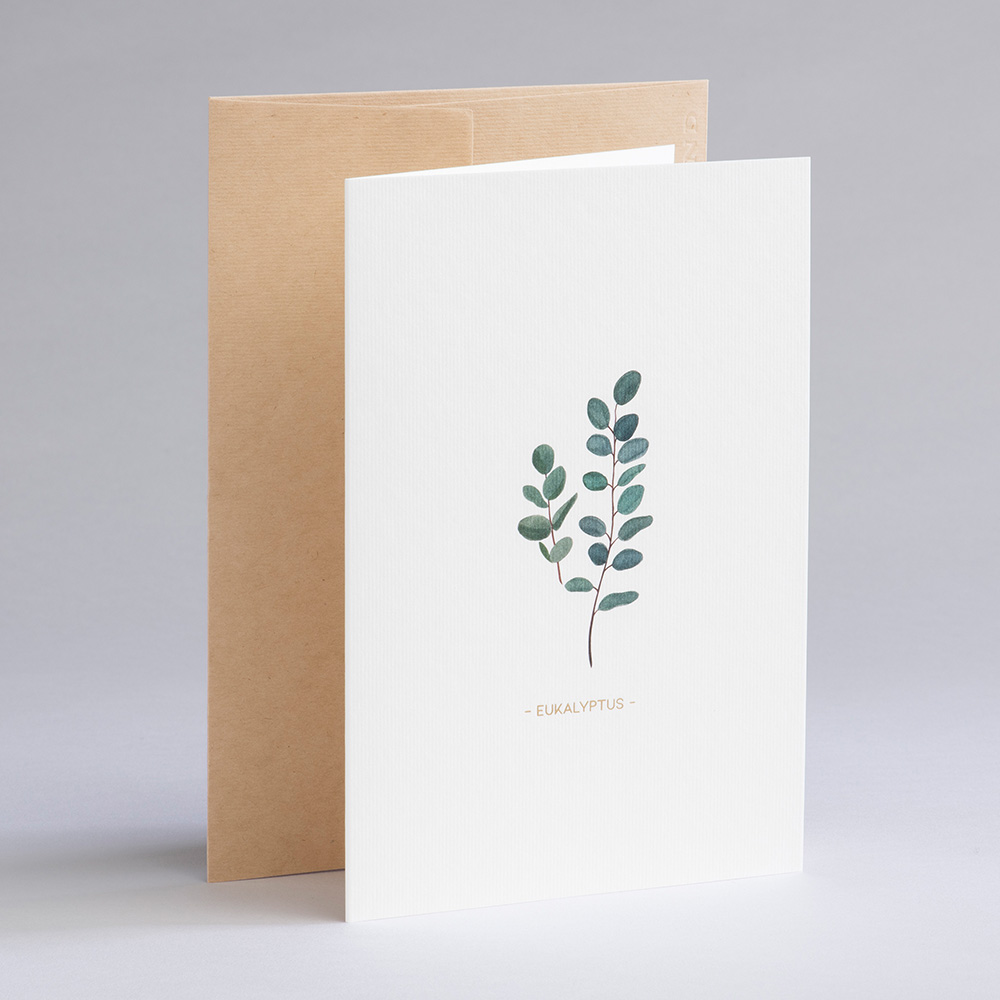 Greeting card Botanicals - Eucalyptus