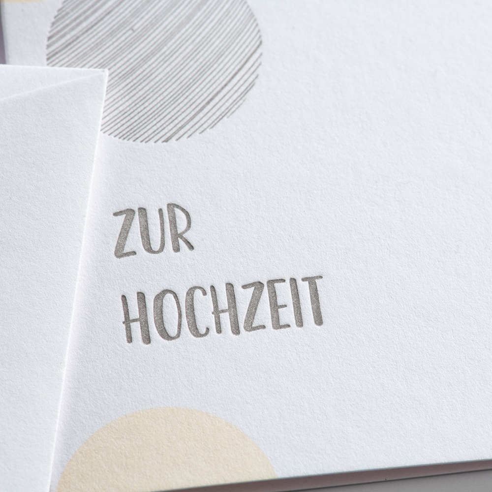 Greeting card dots - Zur Hochzeit