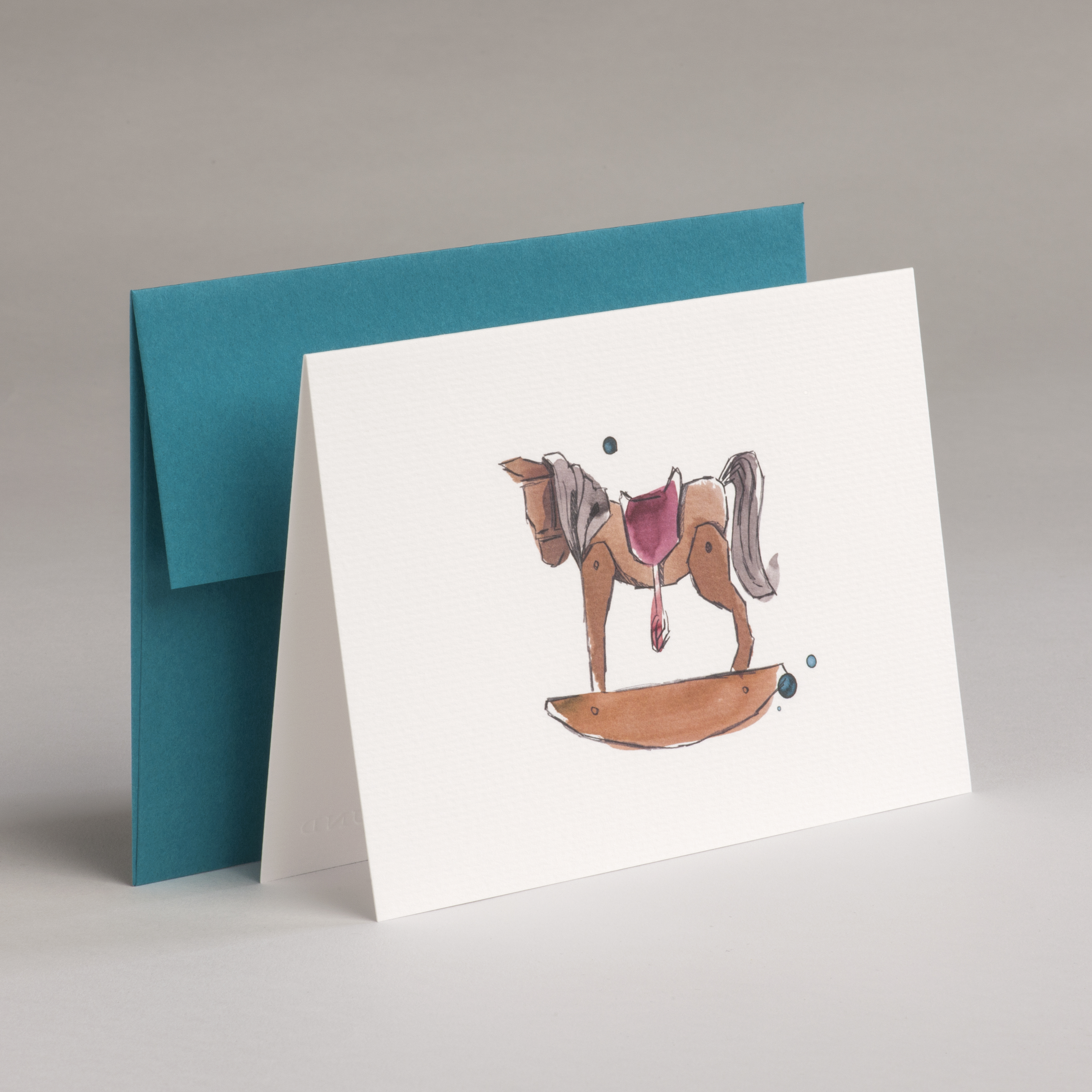 Greeting Card Illustration - Rocking horse