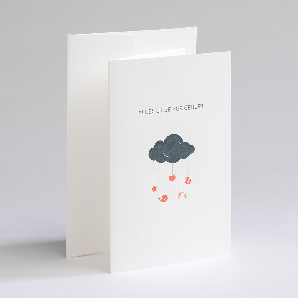 Greeting Card Letterpress² - Alles Liebe zur Geburt