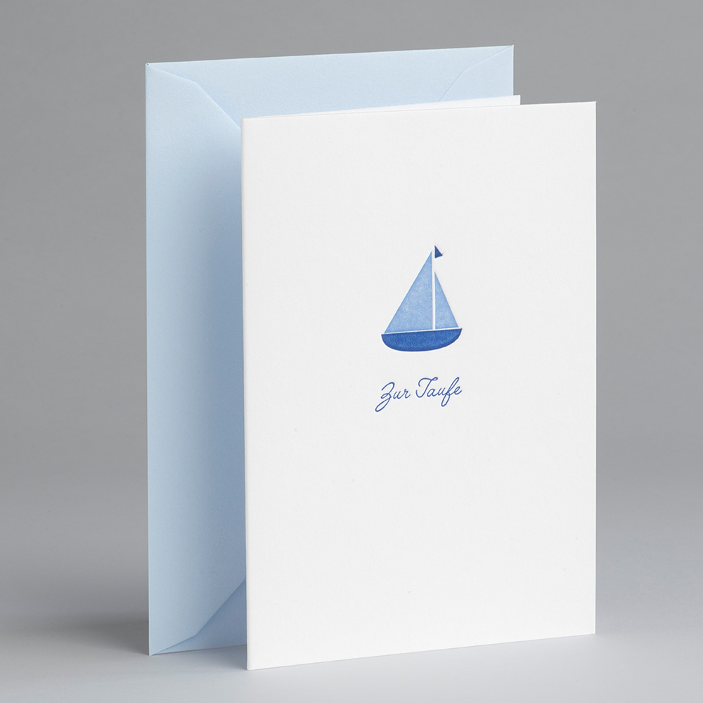 Greeting card Occasions - Zur Taufe - blau