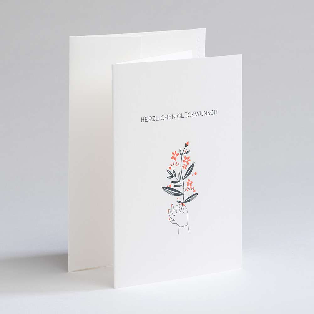 Greeting Card Letterpress² - Herzlichen Glückwunsch