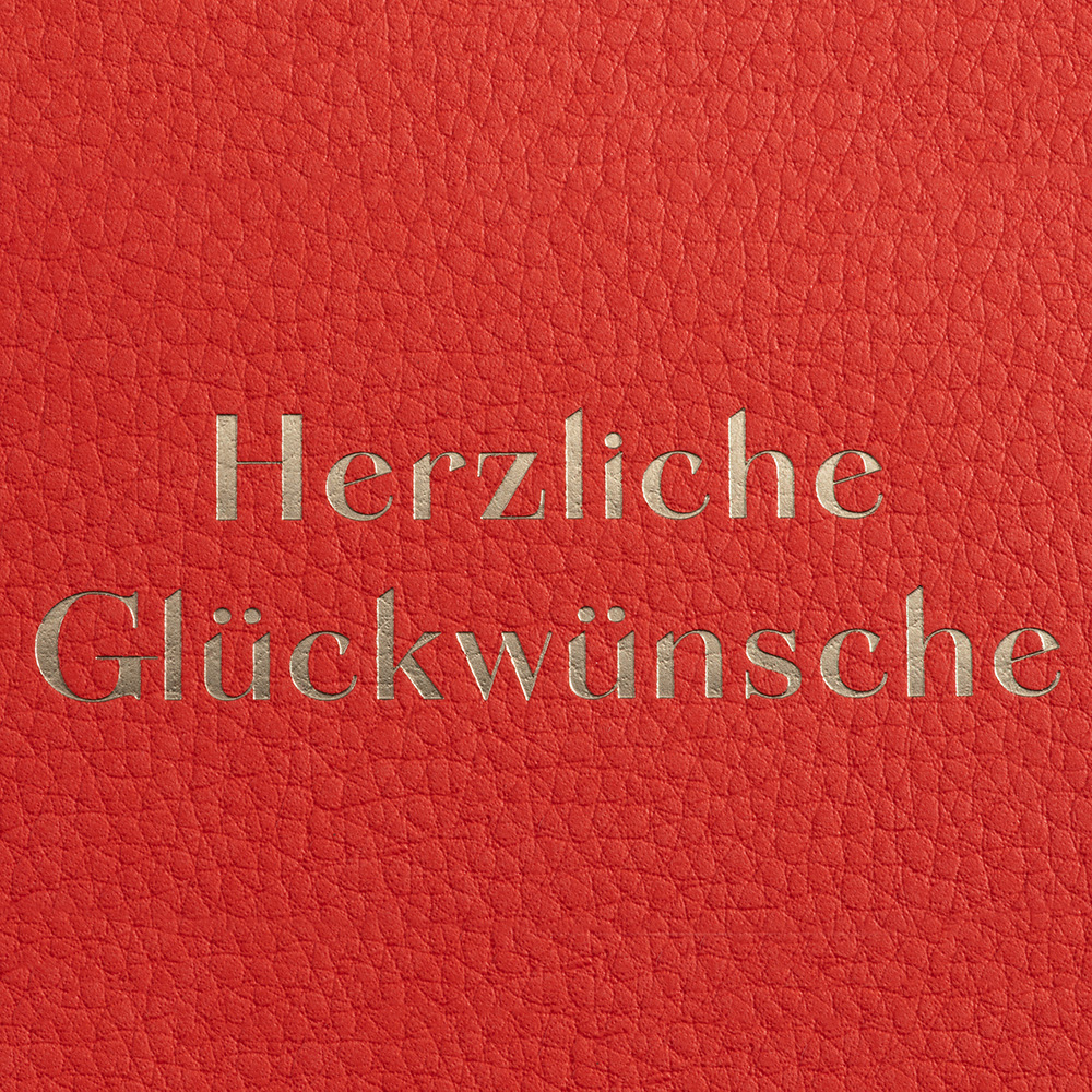 Greeting card heather - HERZLICHE GLÜCKWÜNSCHE