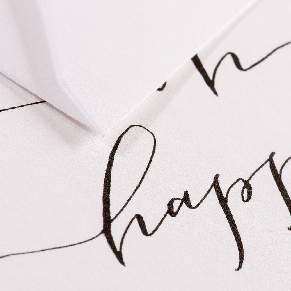 Greeting Card Handlettering - Oh happy day