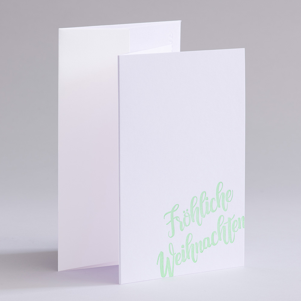 Christmas card Colored - Neon Green