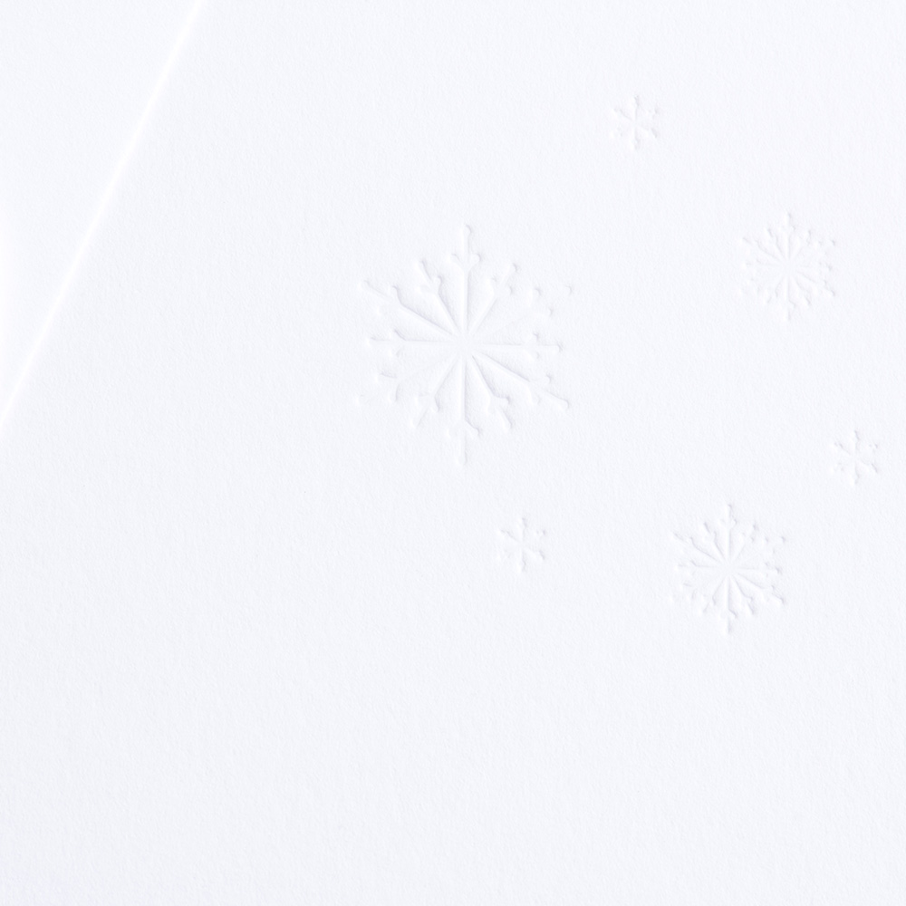 Winter card Traces in the snow - Schneemann
