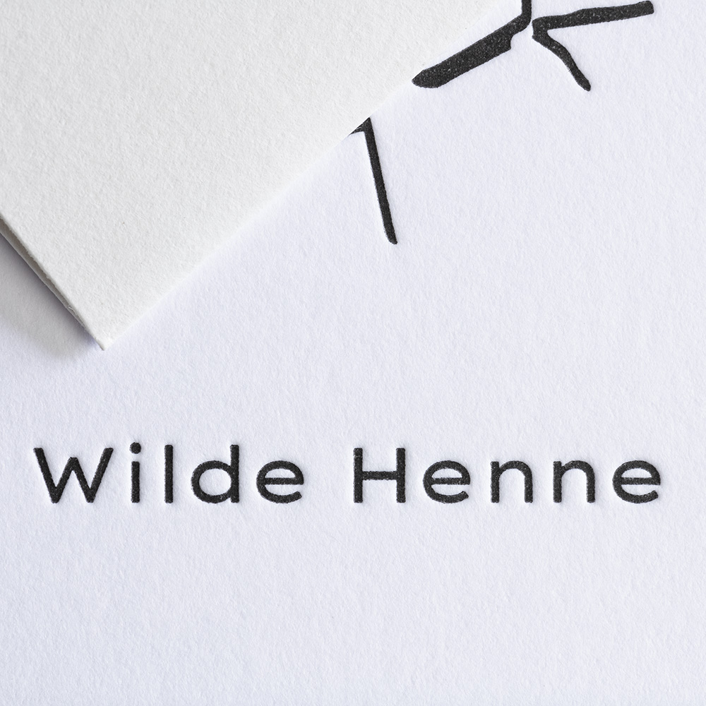 Greeting Card CharakTiere - Wilde Henne