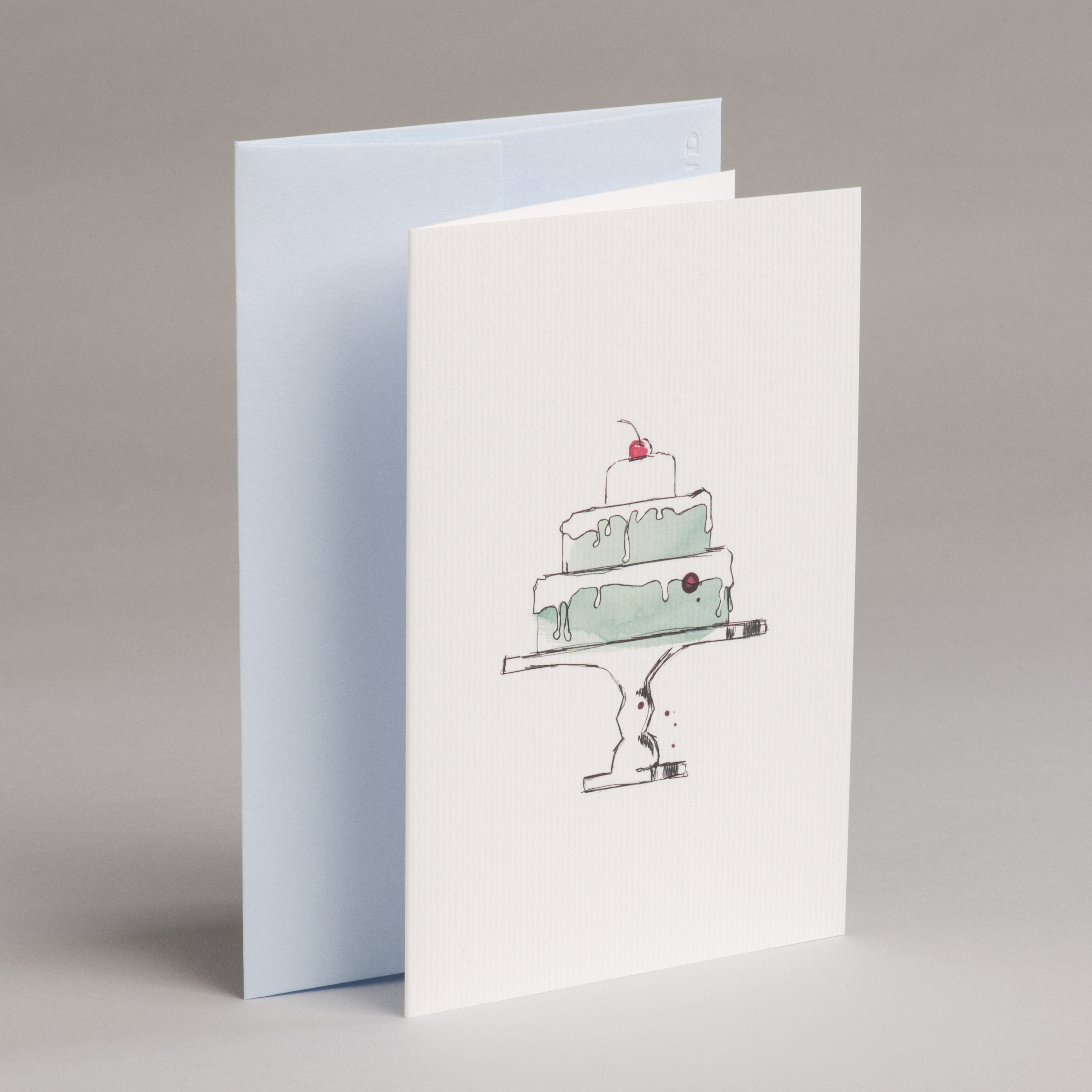 Greeting Card Illustration - Birthday cake