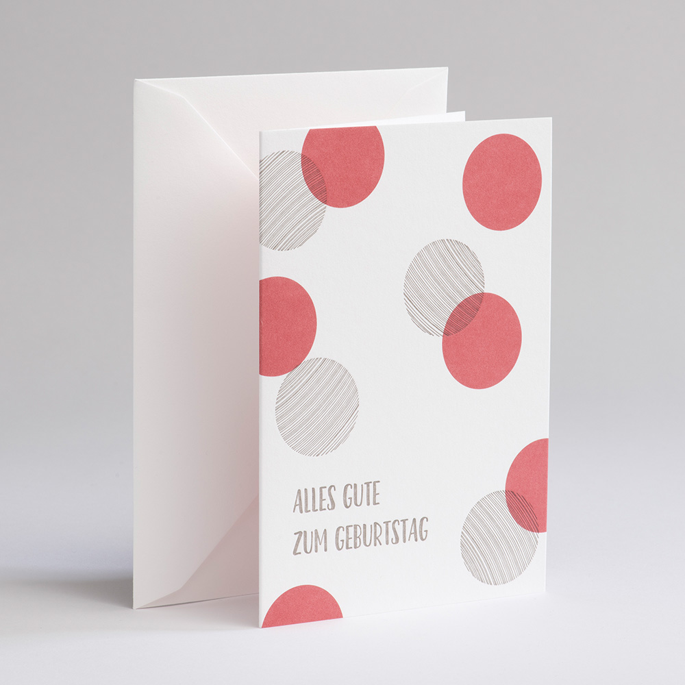 Greeting card dots - Alles Gute zum Geburtstag