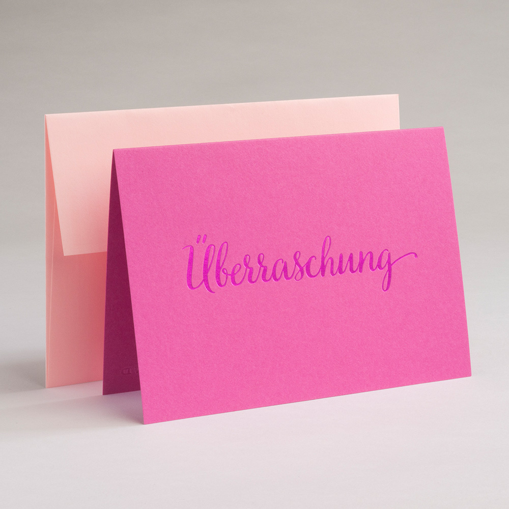 Greeting card Color-matched! - Überraschung
