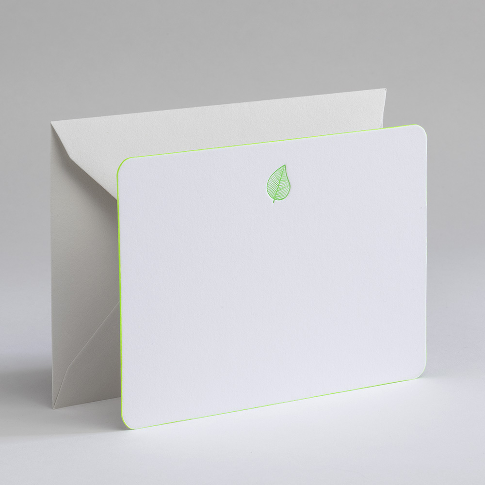 greeting card icon - leafgreen