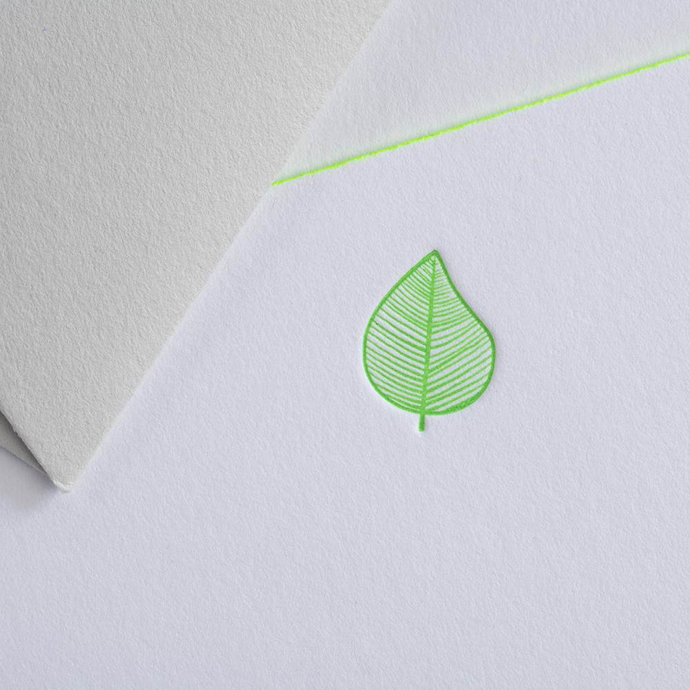 greeting card icon - leafgreen
