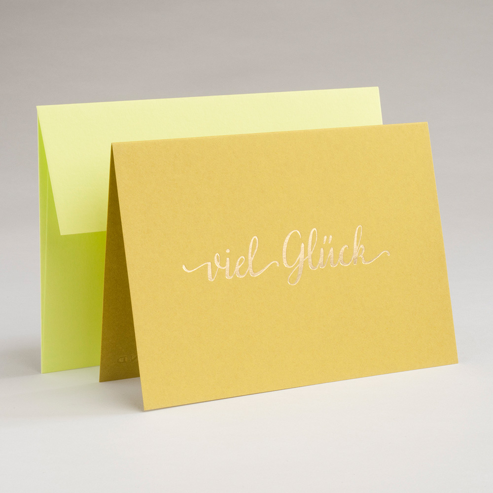 Greeting card Color-matched! - Viel Glück