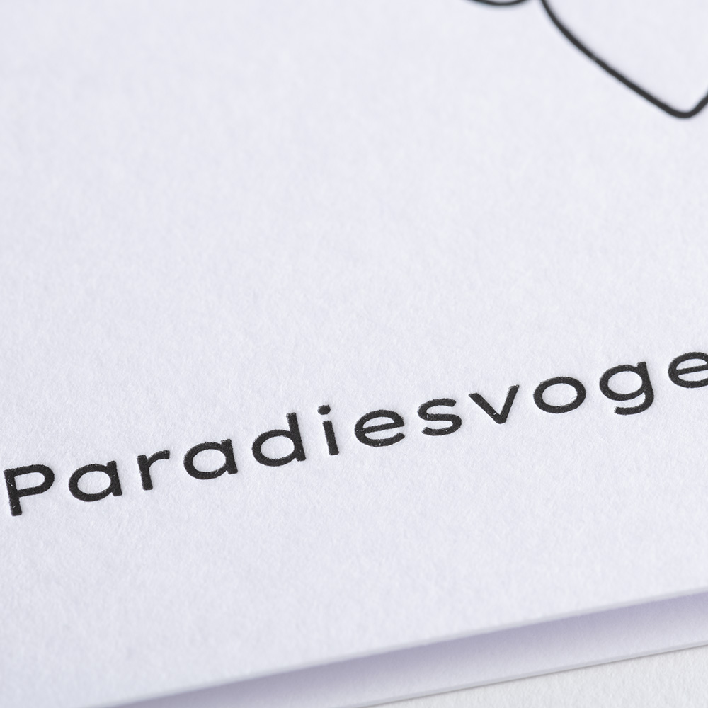 Greeting Card CharakTiere - Paradiesvogel