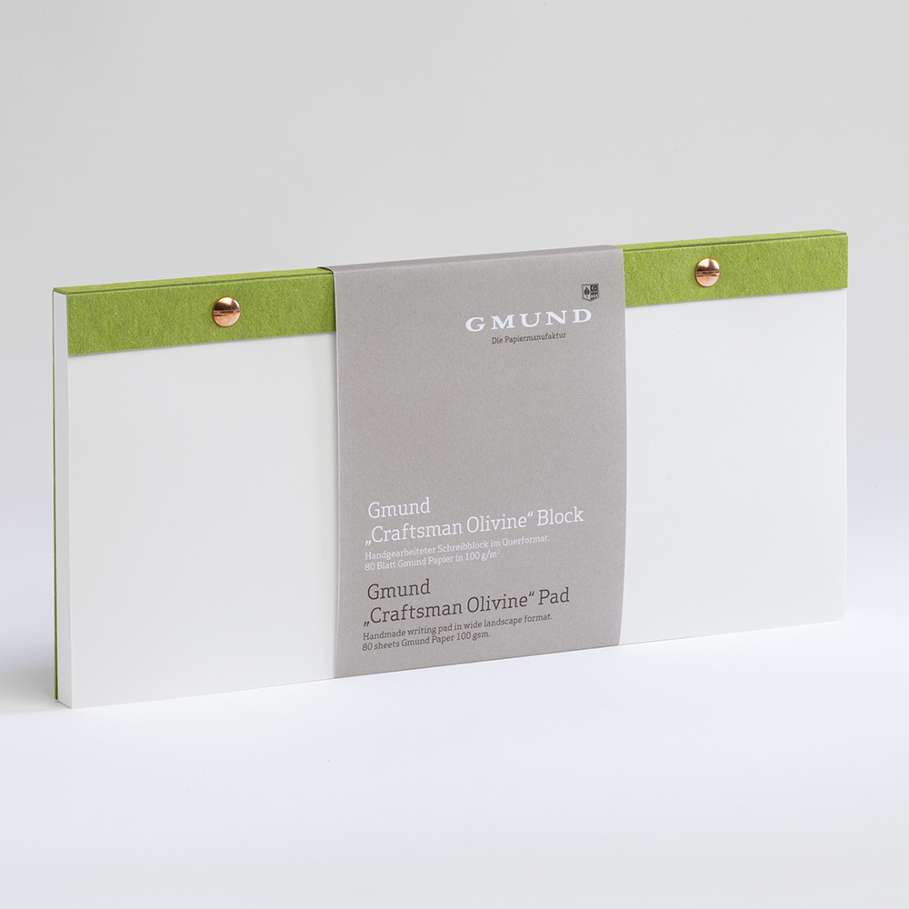 Gmund "Craftsman" Pad landscape format - Olivine