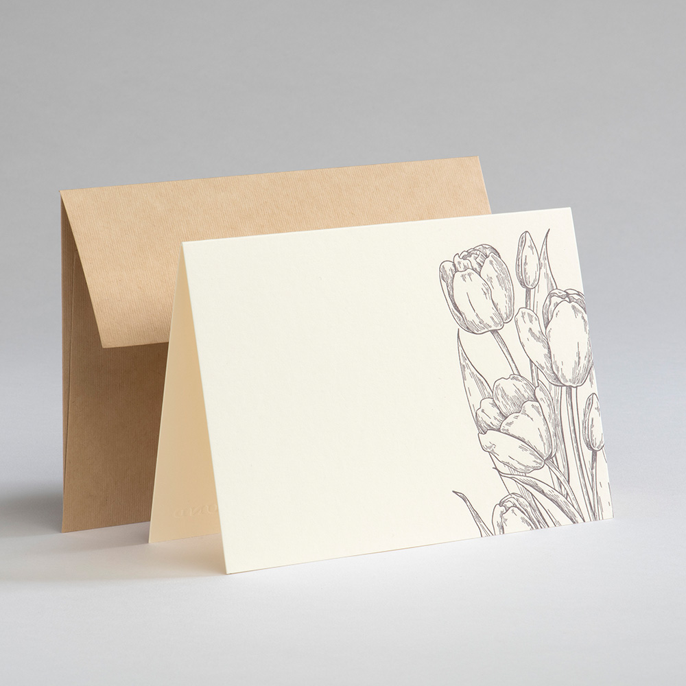 Greeting card Easter - Flowers - Violet
