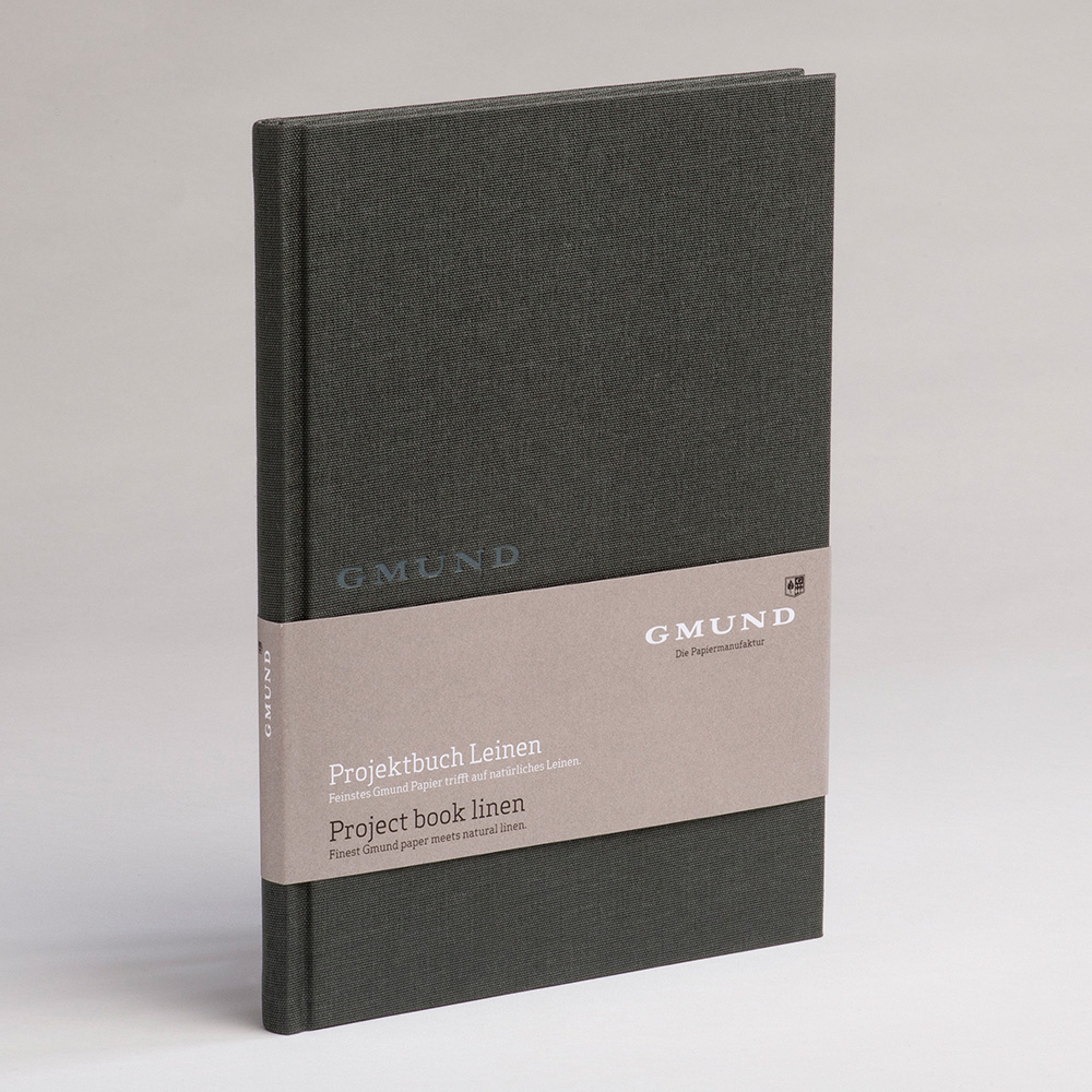 Gmund Project book linen - Midi+ graphite