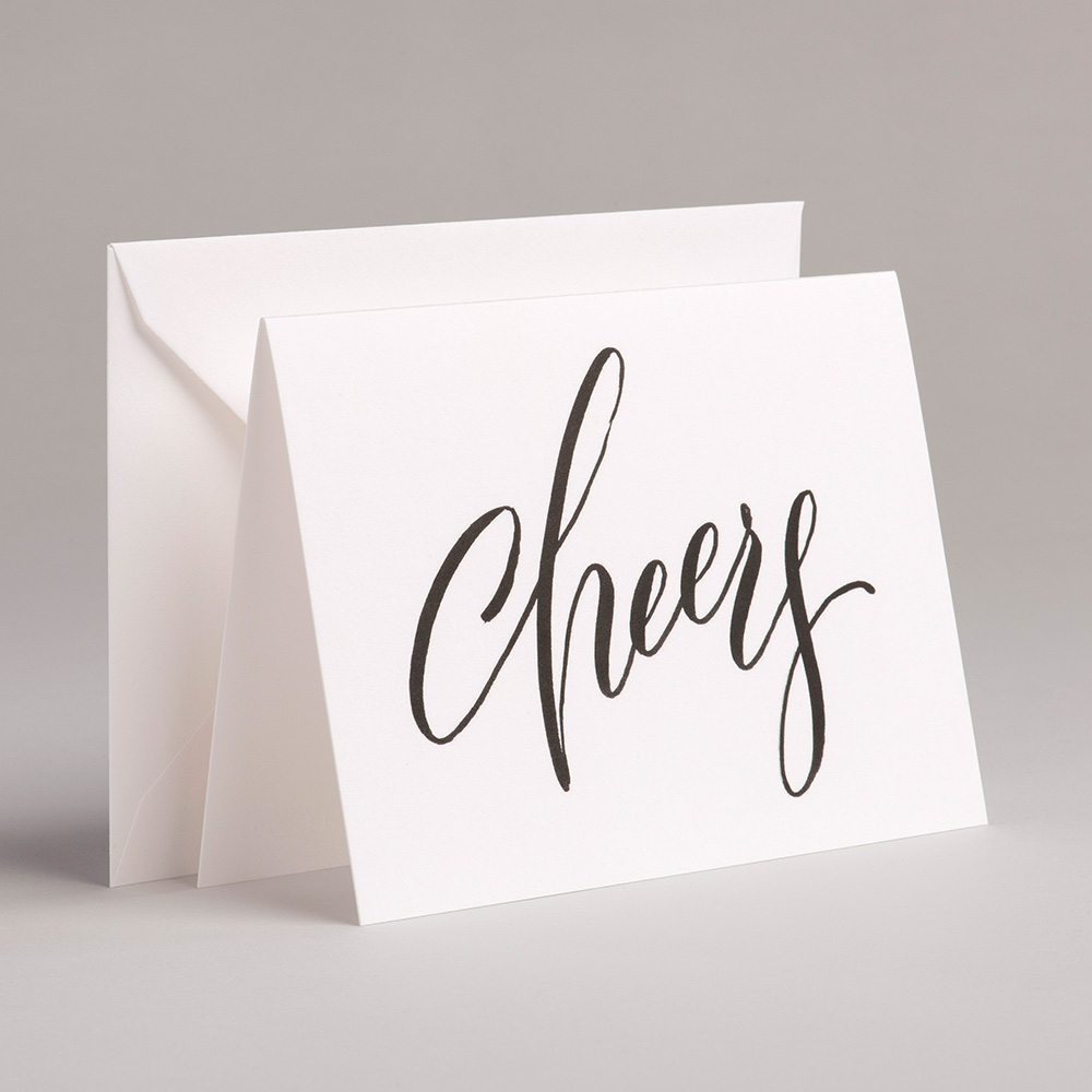 Greeting Card Handlettering - Cheers