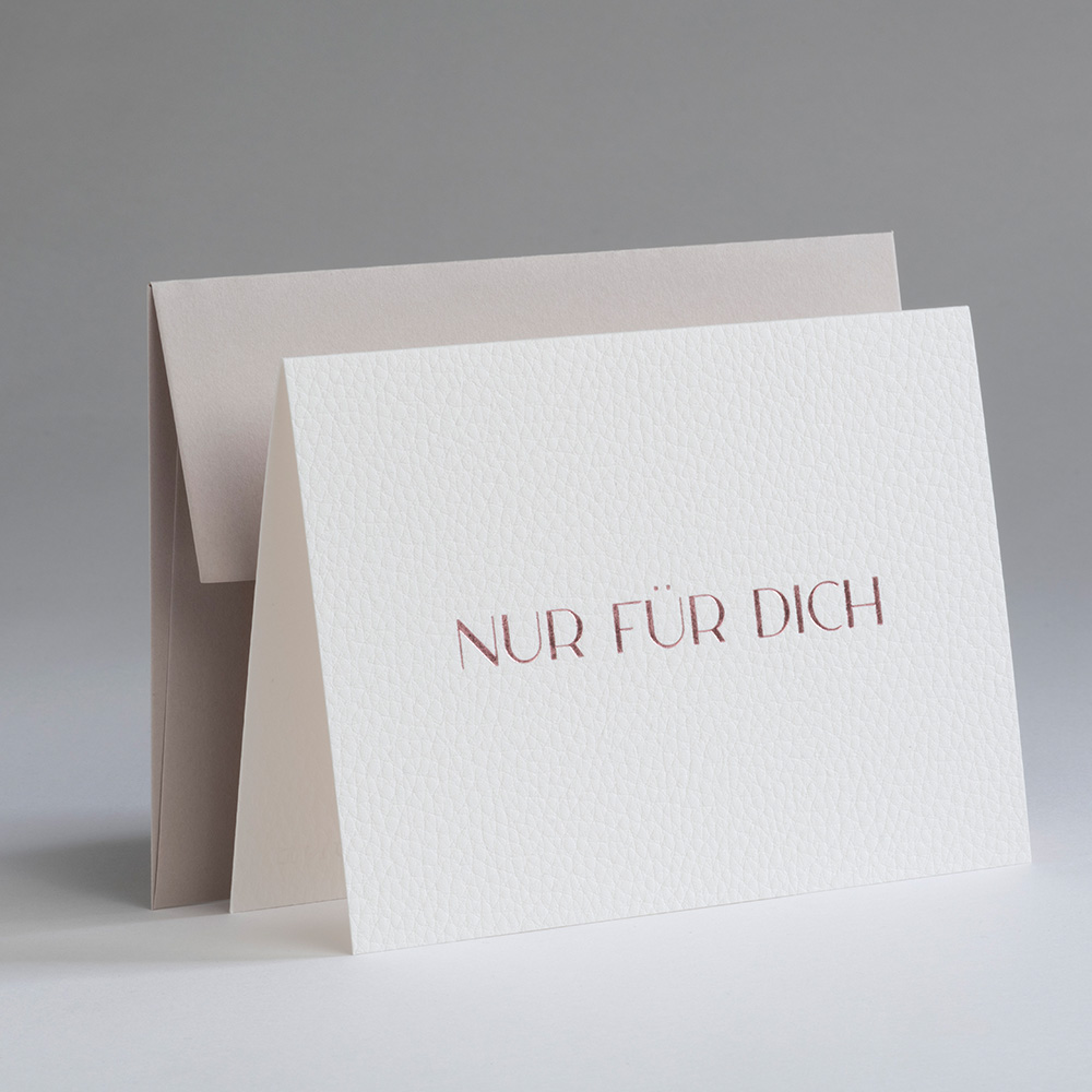 Greeting card heather - NUR FÜR DICH